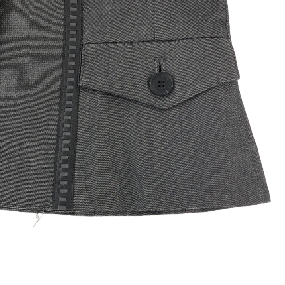 GIVENCHY ジバンシィ 日本製 ラインデザイン ジャケット 36 グレー系 レディース