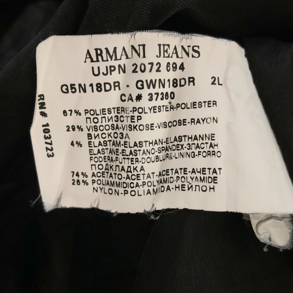 ARMANI JEANS アルマーニジーンズ ストライプ テーラードジャケット 34 グレー系 レディース
