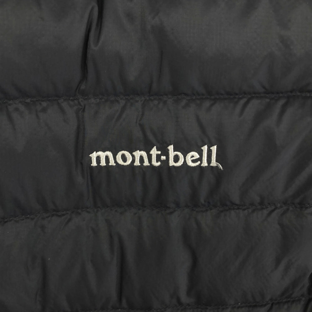 モンベル ダウンベスト M ブラック mont-bell アウトドア ノーカラー メンズ