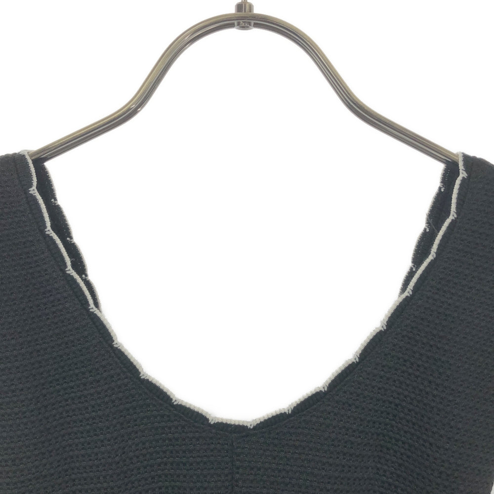 MIUMIU ミュウミュウ イタリア製 ノースリーブ ニット ワンピース XS ブラック レディース