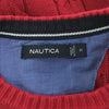 ノーティカ ケーブル編み 長袖 セーター M レッド NAUTICA ニット メンズ