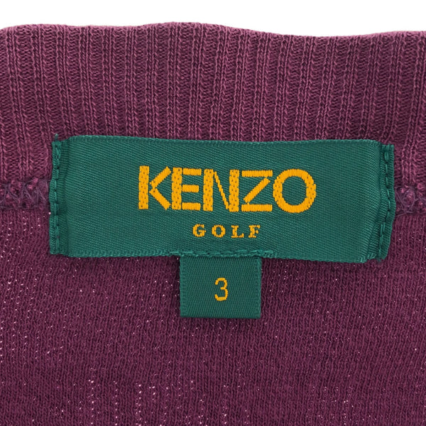 ケンゾーゴルフ 刺繍 ゴルフ 長袖 トレーナー 3 パープル KENZO GOLF メンズ