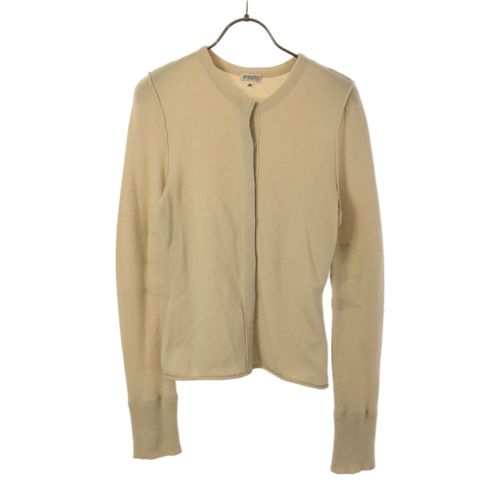 FOXEY フォクシー 日本製 カシミヤ100％ 長袖 ニットカーディガン 40 ベージュ レディース