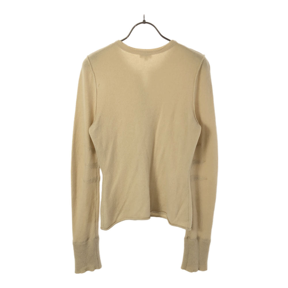 FOXEY フォクシー 日本製 カシミヤ100％ 長袖 ニットカーディガン 40 ベージュ レディース