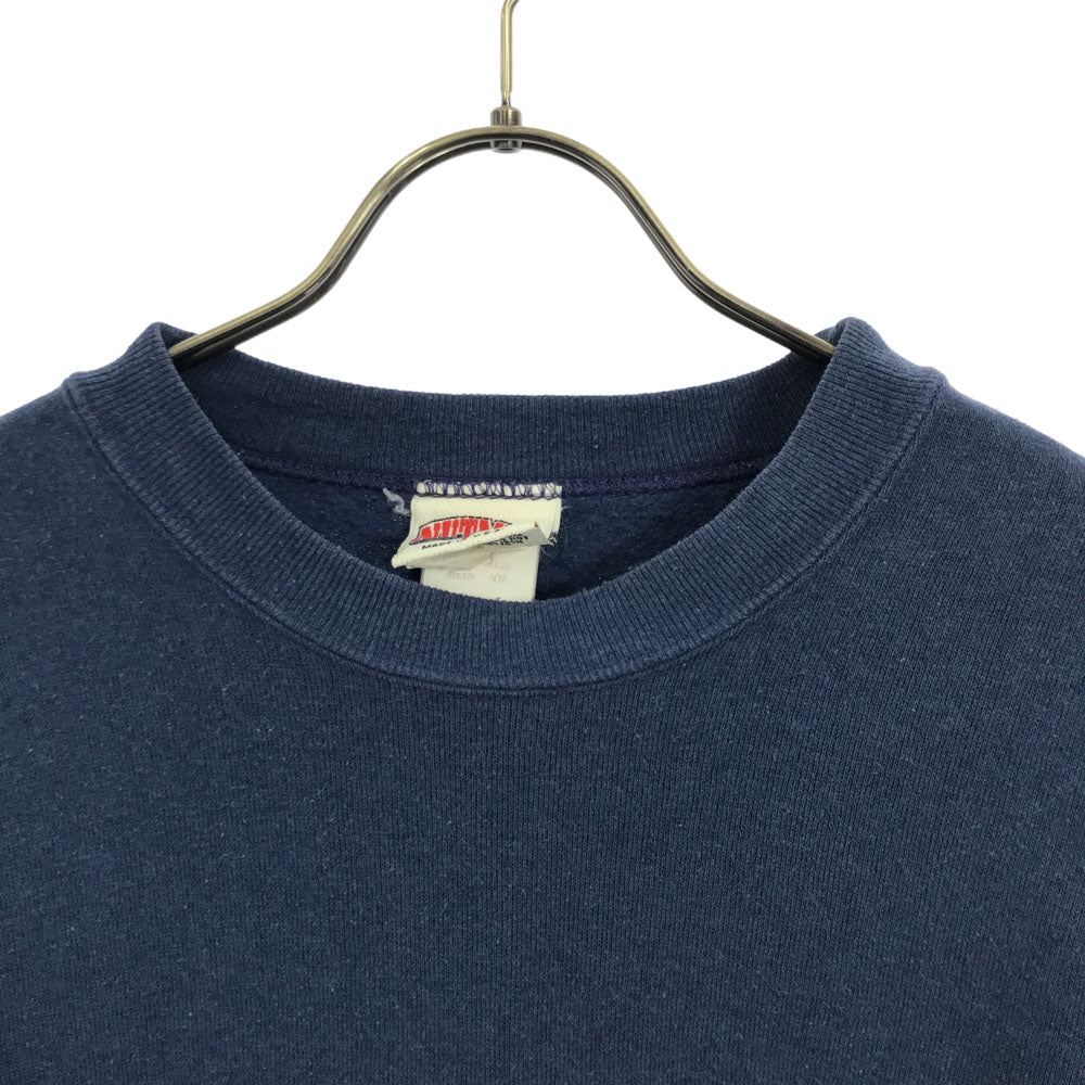 NUTMEG ナツメグ 90s USA製 長袖 トレーナー S ネイビー スウェット 裏起毛 オールド ヴィンテージ メンズ