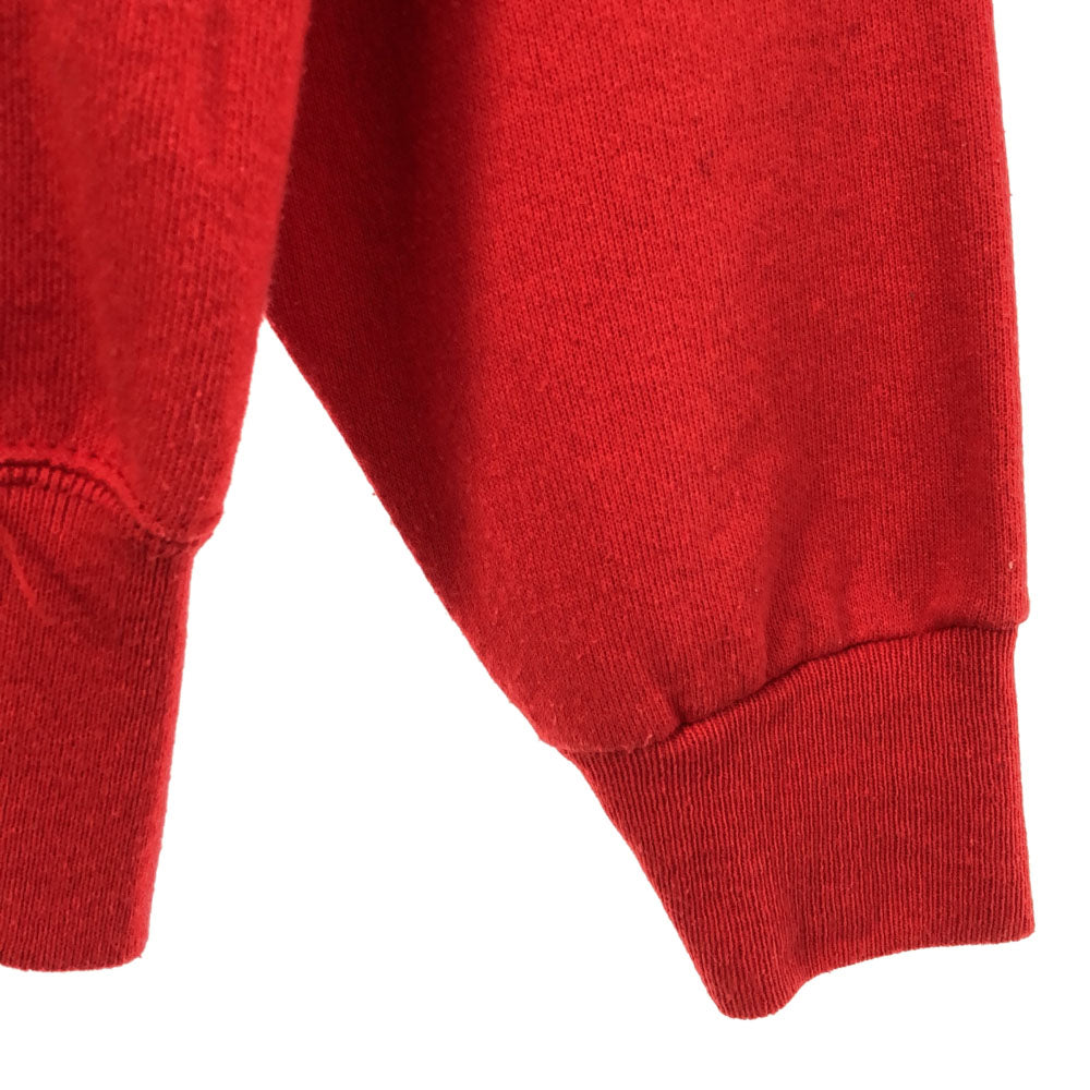 Hanes ヘインズ 90s USA製 プリント 長袖 トレーナー L レッド オールド ヴィンテージ スウェット メンズ