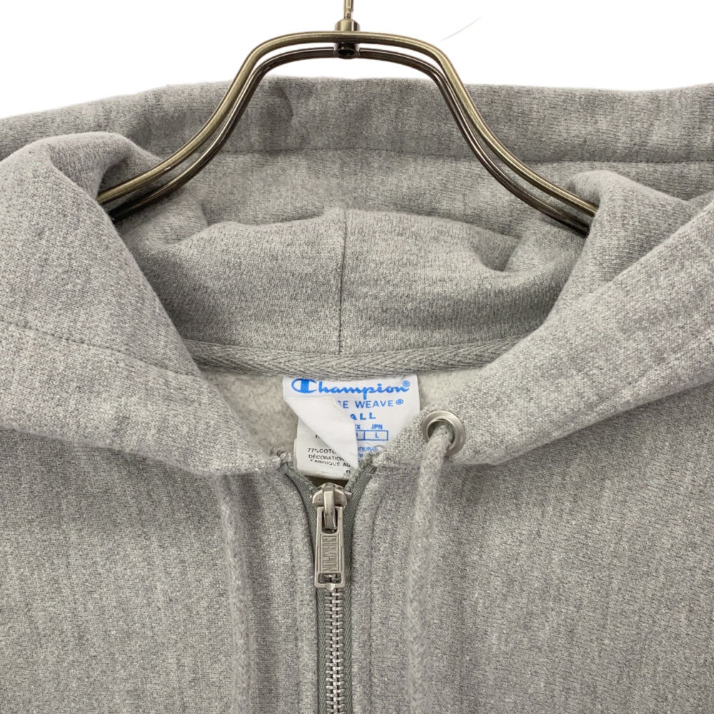 Champion チャンピオン 00s 長袖 リバースウィーブ ジップパーカー S グレー 裏起毛 メンズ