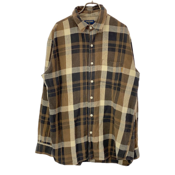 ウールリッチ チェック 長袖 ネルシャツ L ブラウン系 WOOLRICH メンズ