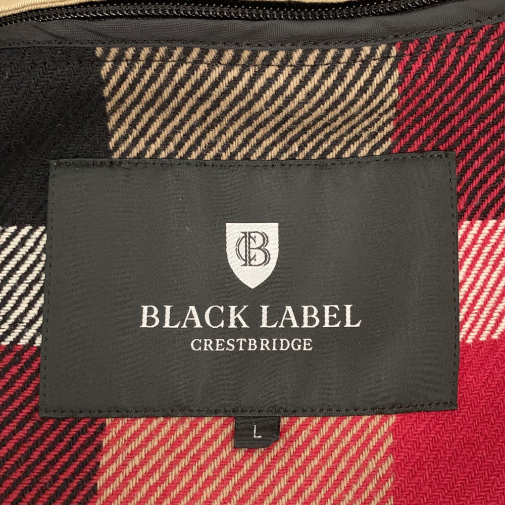 ブラックレーベルクレストブリッジ 三陽商会 長袖 ステンカラーコート L ベージュ BLACK LABEL CRESTBRIDGE メンズ