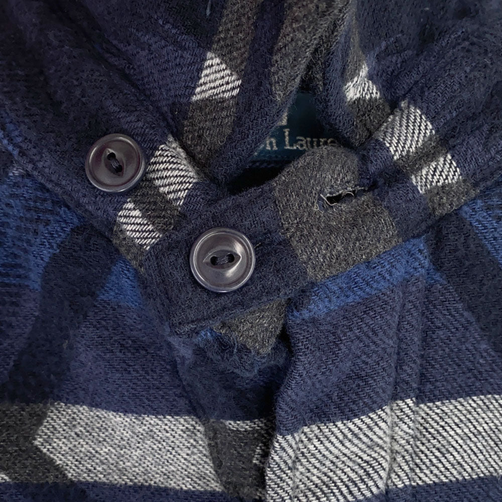 Polo by Ralph Lauren ポロバイラルフローレン 総柄 長袖 コットンシャツ XS ネイビー メンズ