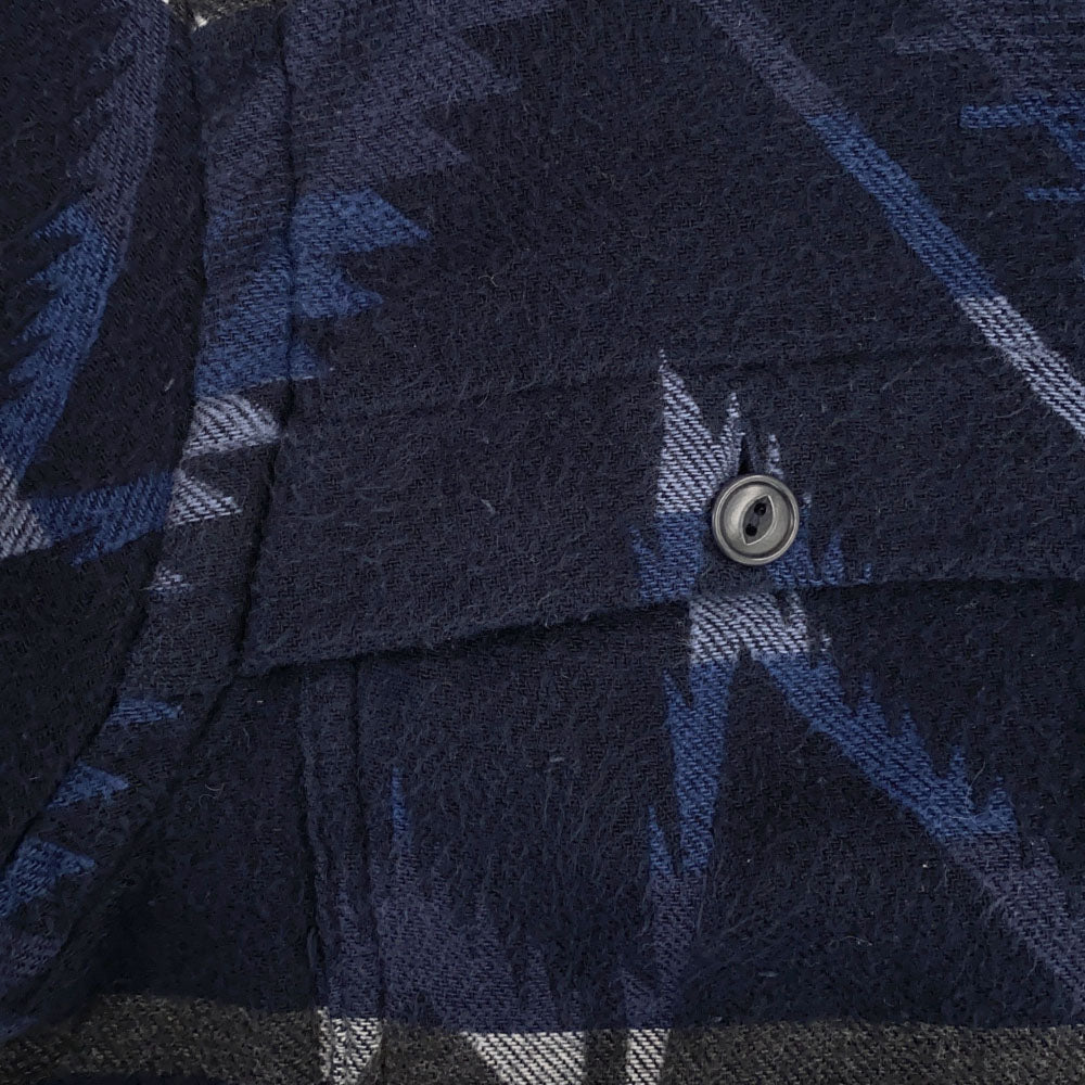 Polo by Ralph Lauren ポロバイラルフローレン 総柄 長袖 コットンシャツ XS ネイビー メンズ