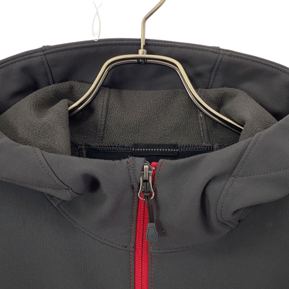 MOUNTAIN HARDWEAR マウンテンハードウェア 長袖 アウトドアジャケット L グレー×レッド Columbia メンズ