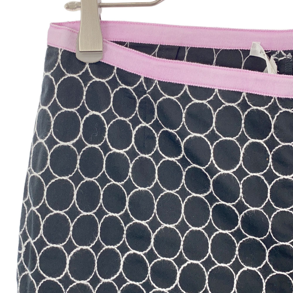 PAULE KA ポールカ 総柄 カプリパンツ 40 ブラック レディース