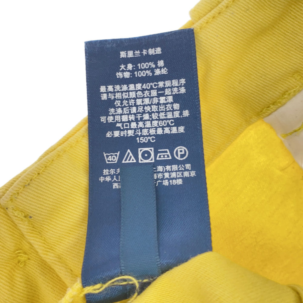 ラルフローレンスポーツ 総柄 ショートパンツ 4 イエロー RALPH LAUREN SPORT レディース