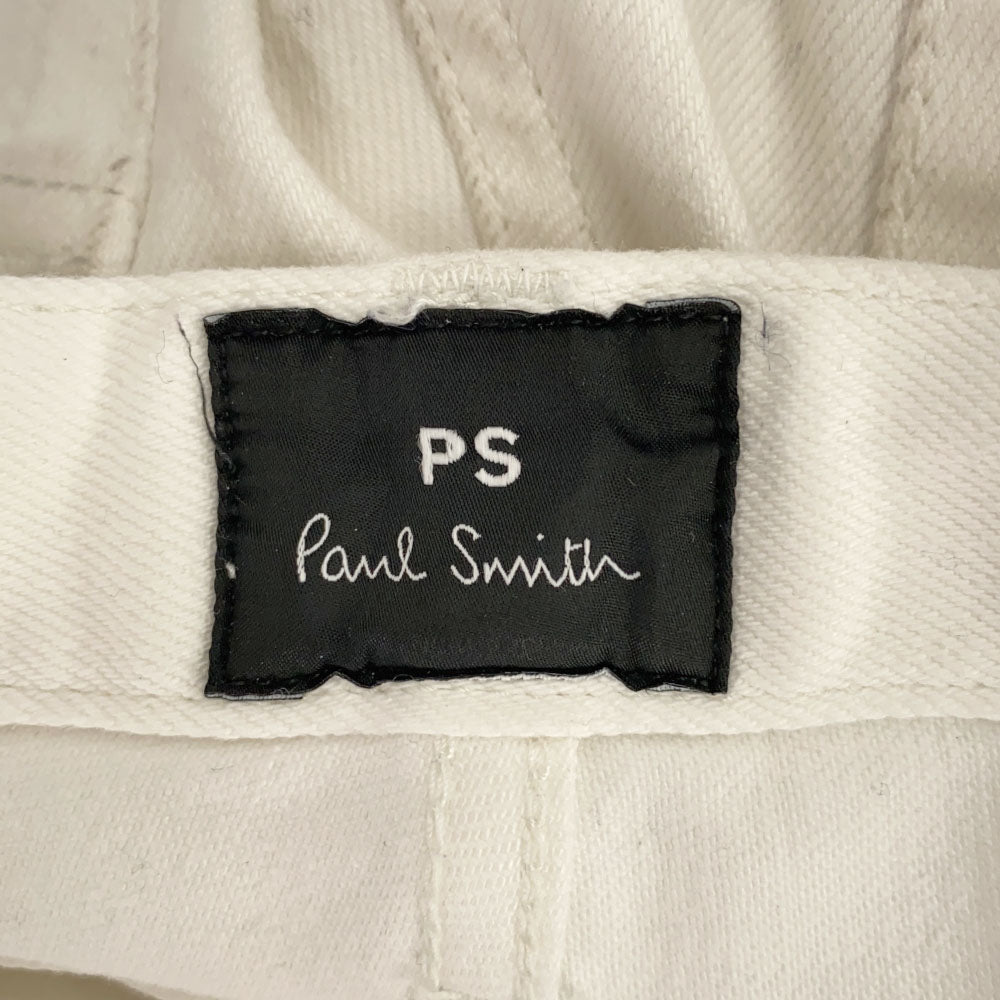 ピーエスポールスミス デニムパンツ M ホワイト PS Paul Smith ジーパン メンズ