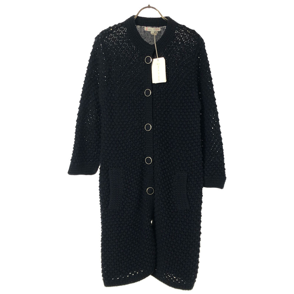 Paul & Joe Sister ポールアンドジョーシスター 未使用 長袖 透かし編み ニットカーディガン 2 ネイビー タグ付き レディース
