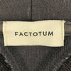 ファクトタム 日本製 長袖 スウェットパーカー 46 グレー FACTOTUM プルオーバー メンズ