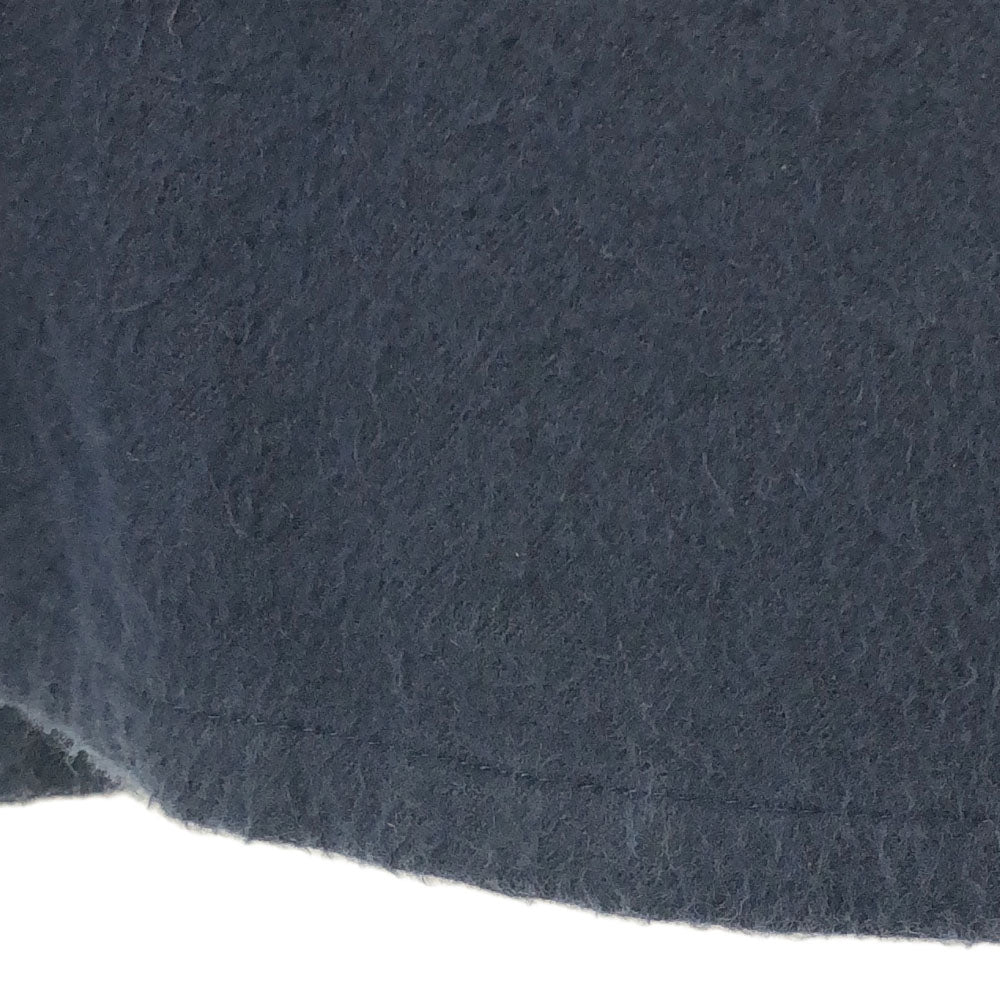 ラッパーズ 70s USA製 長袖 起毛 シャツ ネイビー サイドスリット 胸ポケット オールド ヴィンテージ メンズ