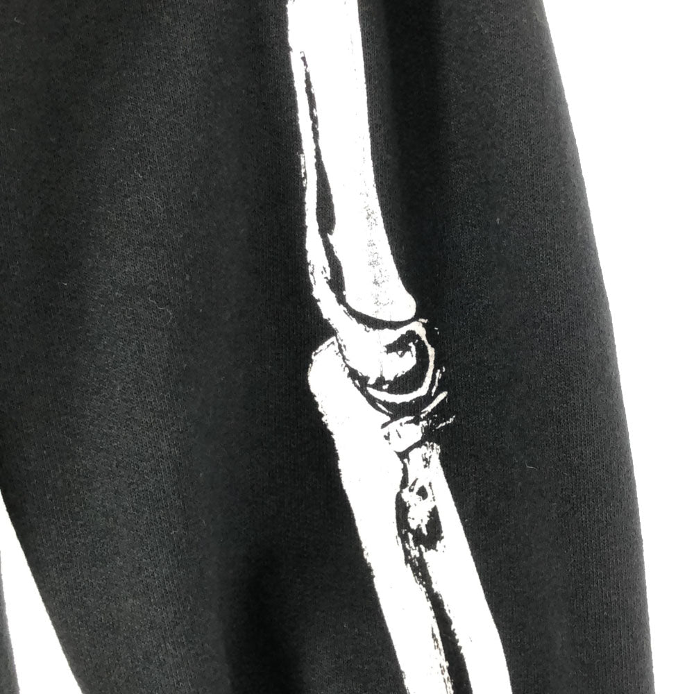 スカルスケーツ カナダ製 ロゴプリント 長袖 スウェットパーカー S ブラック プルオーバー スケートボード 裏起毛 カンガルーポケット メンズ