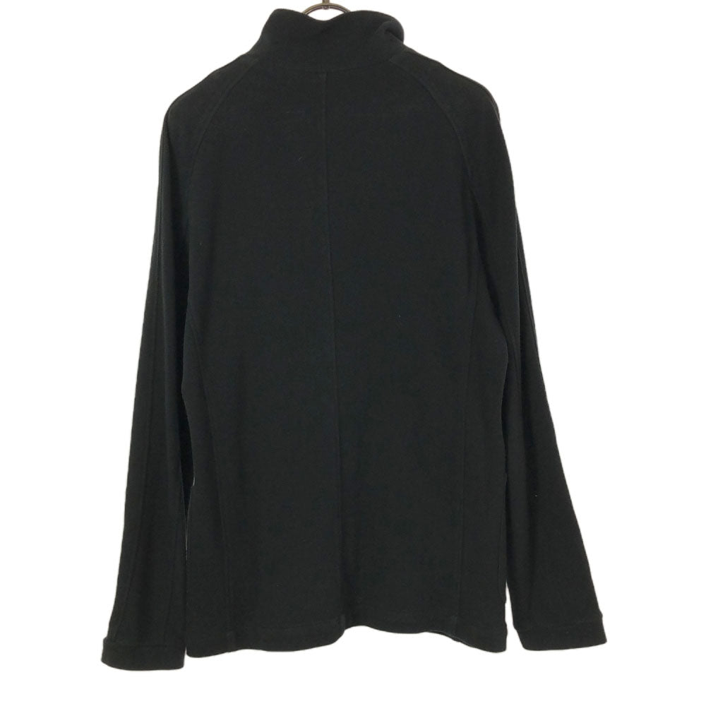 FRED PERRY フレッドペリー 日本製 スタンドカラー コットンジャケット M ブラック 鹿の子地 メンズ