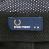 フレッドペリー 日本製 スタンドカラー コットンジャケット M ブラック FRED PERRY 鹿の子地 メンズ