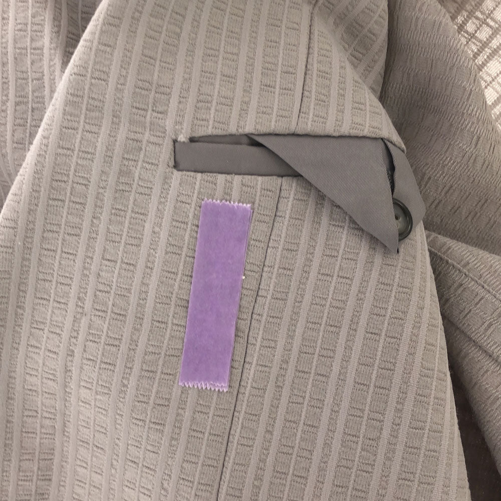 LANVIN ランバン ストライプ テーラードジャケット R46-44 グレー オールド メンズ