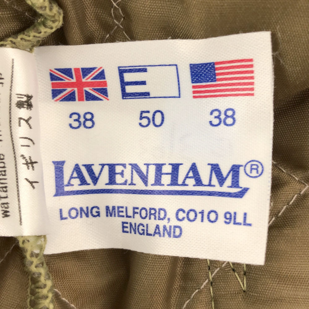 LAVENHAM ラベンハム イギリス製 長袖 キルティングジャケット 38 カーキ レディース
