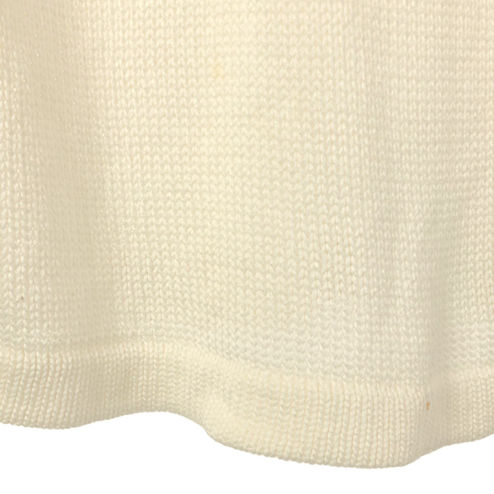 BURBERRY LONDON バーバリーロンドン 三陽商会 長袖 コットン ニット L ホワイト セーター メンズ