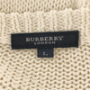 バーバリーロンドン 三陽商会 長袖 コットン ニット L ホワイト BURBERRY LONDON セーター メンズ