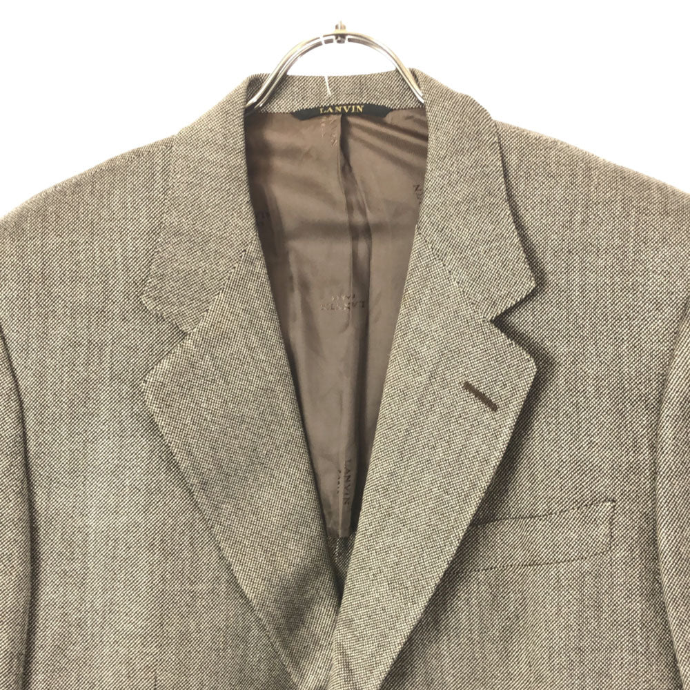 ランバンクラシック シルクブレンド テーラードジャケット ブラウン系 オールド メンズ