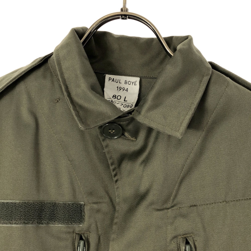 FRENCH ARMY フランス軍 90s F2ジャケット オールド 長袖 ミリタリージャケット カーキ 比翼ボタン メンズ
