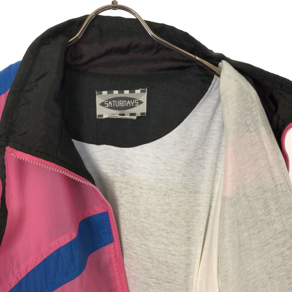 SATURDAY'S サタデーズ 80s ナイロンジャケット L ピンク オールド ヴィンテージ メンズ