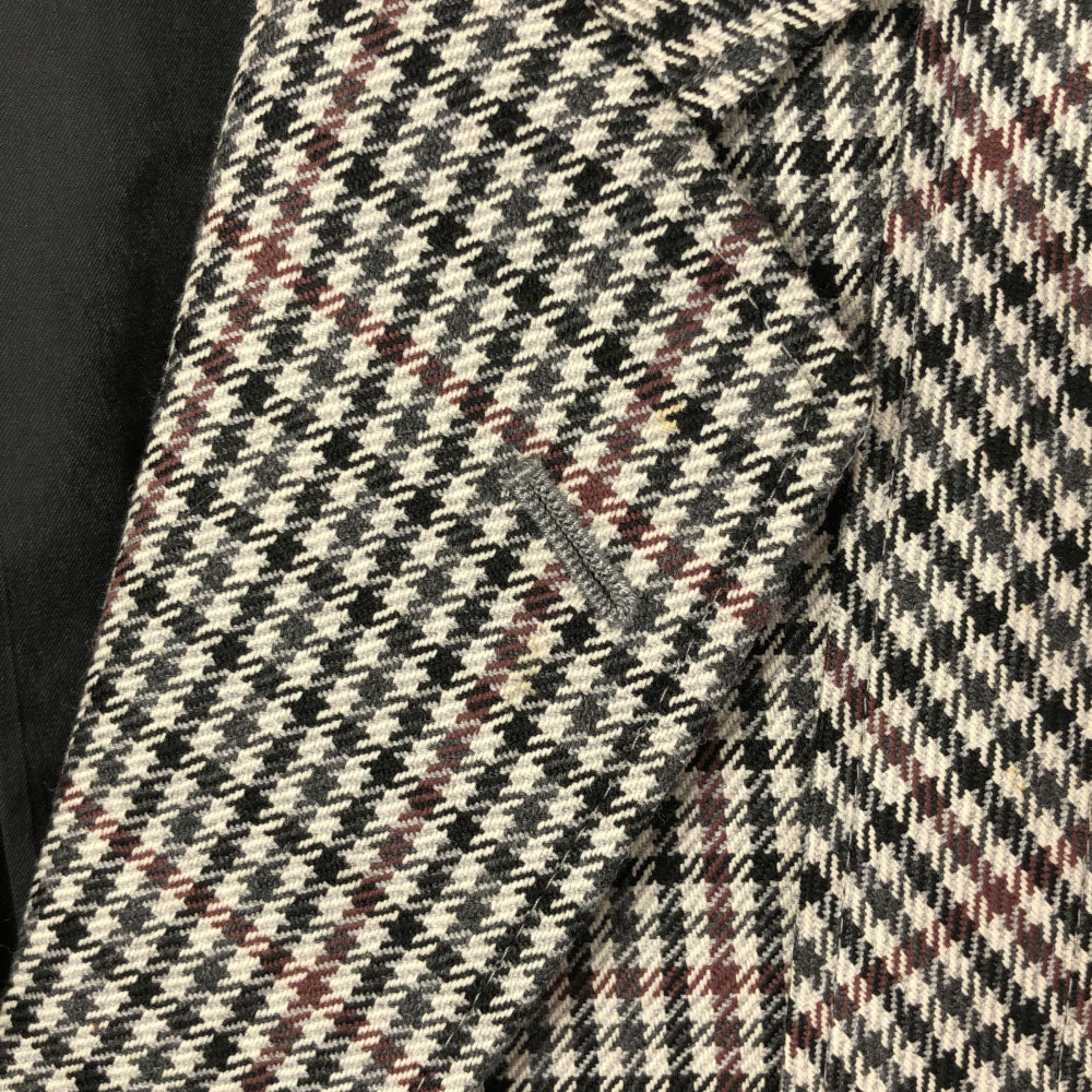 LANVIN ランバン ウール チェック柄 テーラードジャケット R50-46 メンズ