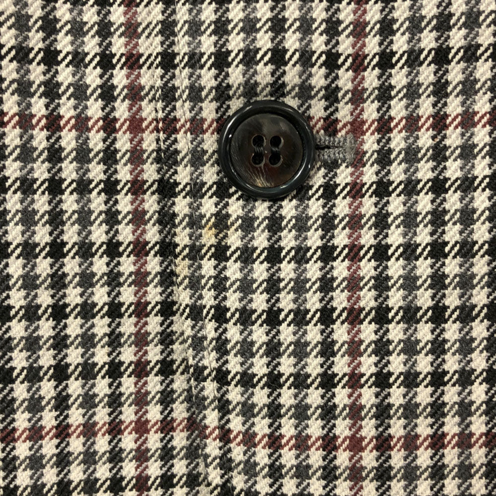 LANVIN ランバン ウール チェック柄 テーラードジャケット R50-46 メンズ