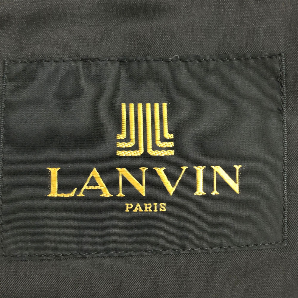 ランバン ウール チェック柄 テーラードジャケット R50-46 LANVIN メンズ