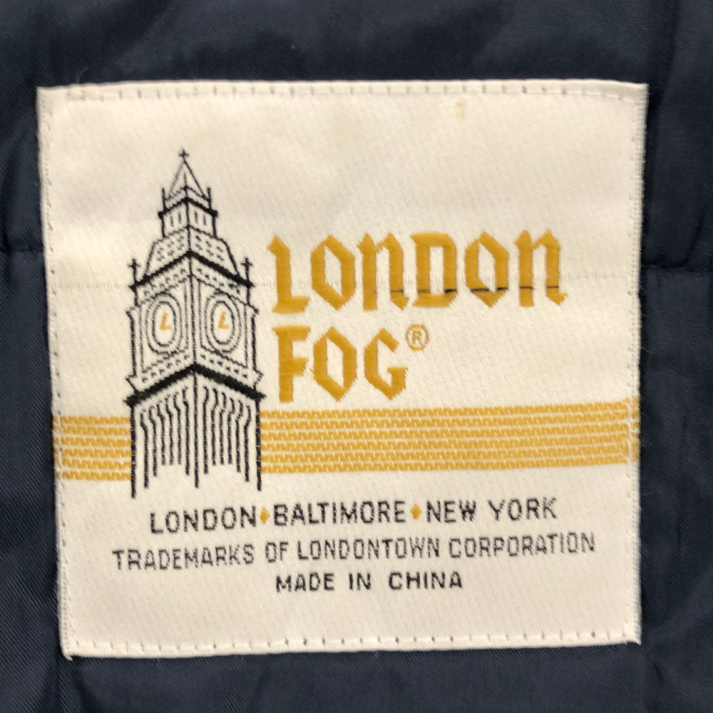 ロンドンフォグ 80s 長袖 ジップジャケット 46 ベージュ LONDON FOG オールド ヴィンテージ メンズ