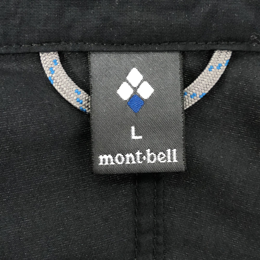 モンベル 長袖 ナイロンジャケット L ブラック mont-bell アウトドア メンズ