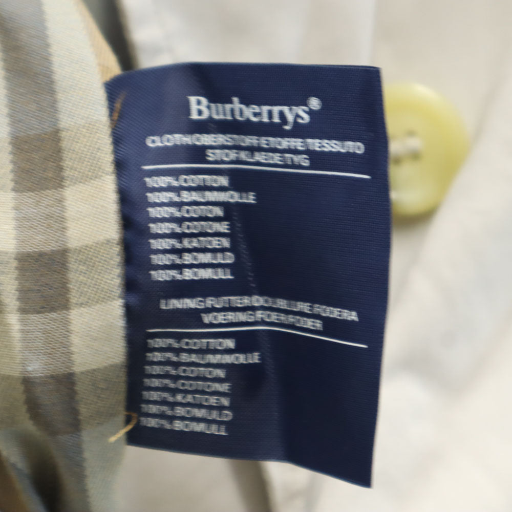 バーバリーズ 英国製 長袖 トレンチコート ベージュ Burberrys レディース