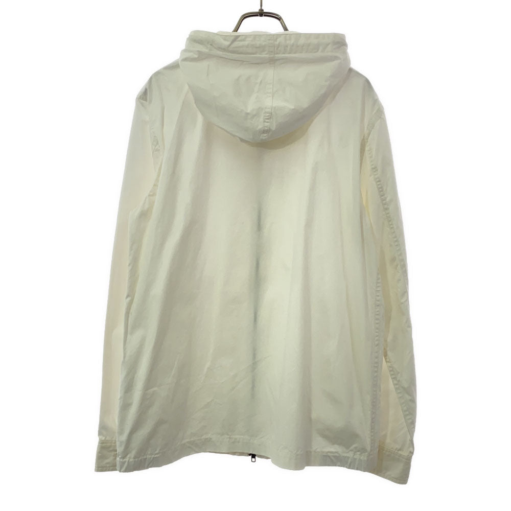 TOKYO NATURAL HIKING CLUB トウキョウナチュラルハイキングクラブ 日本製 バックロゴプリント 長袖 フードジャケット M ホワイト メンズ