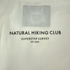 トウキョウナチュラルハイキングクラブ 日本製 バックロゴプリント 長袖 フードジャケット M ホワイト TOKYO NATURAL HIKING CLUB メンズ