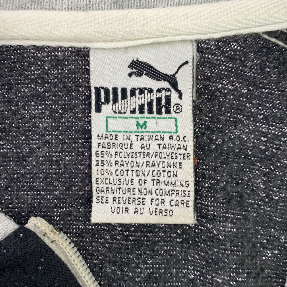 プーマ 80s スウェット ジップ ブルゾン M グレー系 PUMA ジャケット オールド ヴィンテージ メンズ