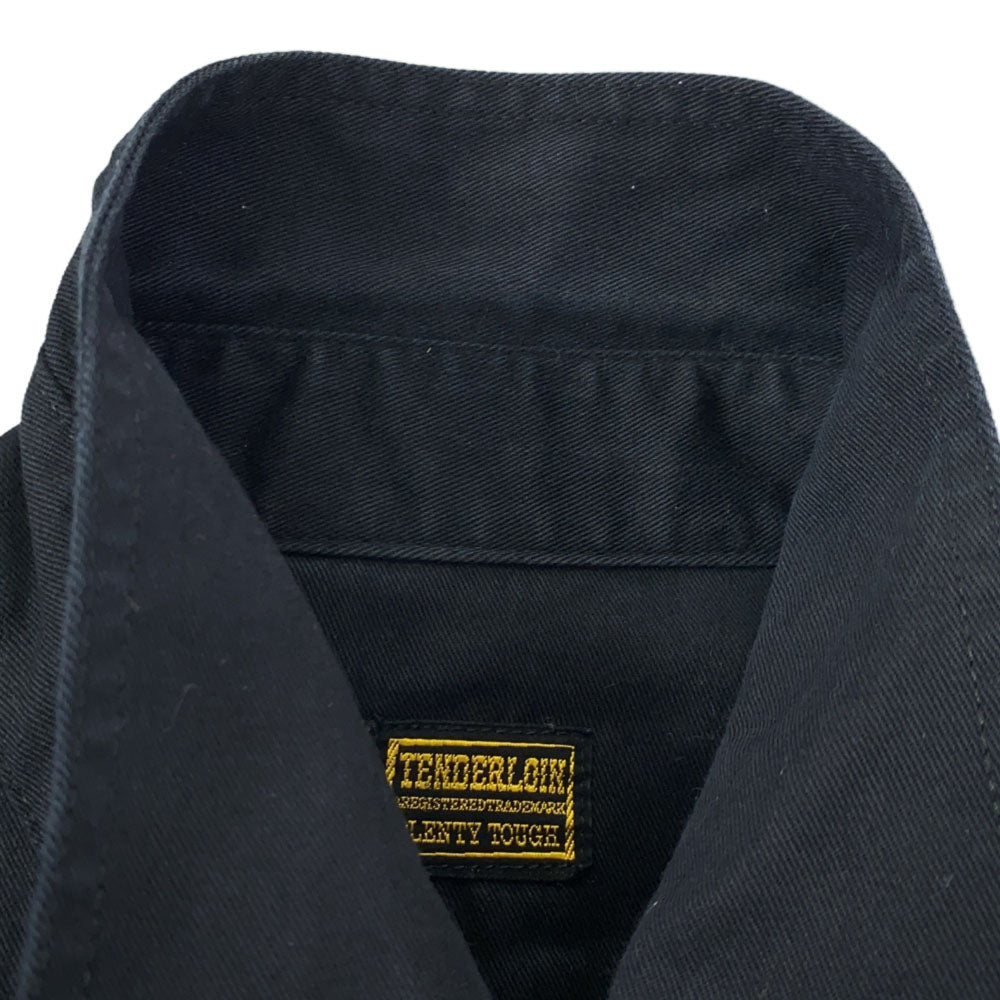 TENDERLOIN テンダーロイン 日本製 長袖 コットンシャツ S ブラック メンズ