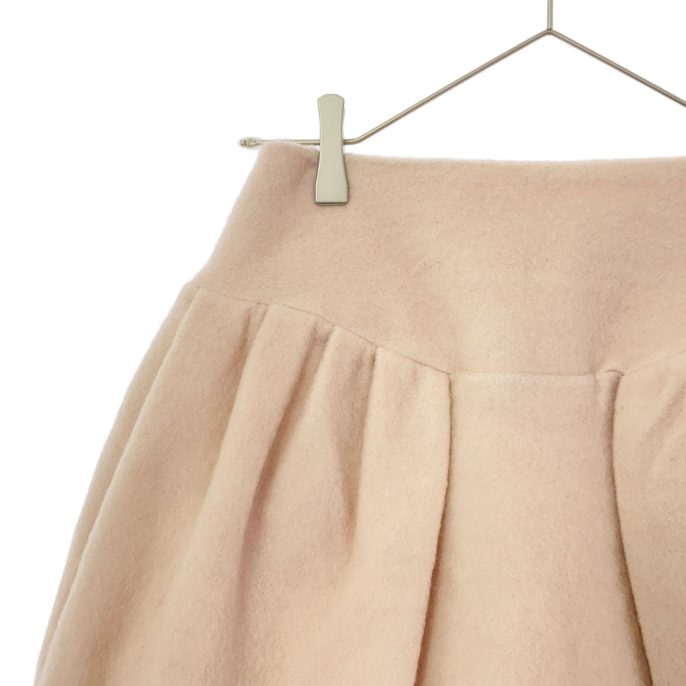 未使用 FRAY I.D フレイアイディー 日本製 ウールブレンド バルーン ミニスカート 0 ピンク タグ付き FFSD12569 レディース