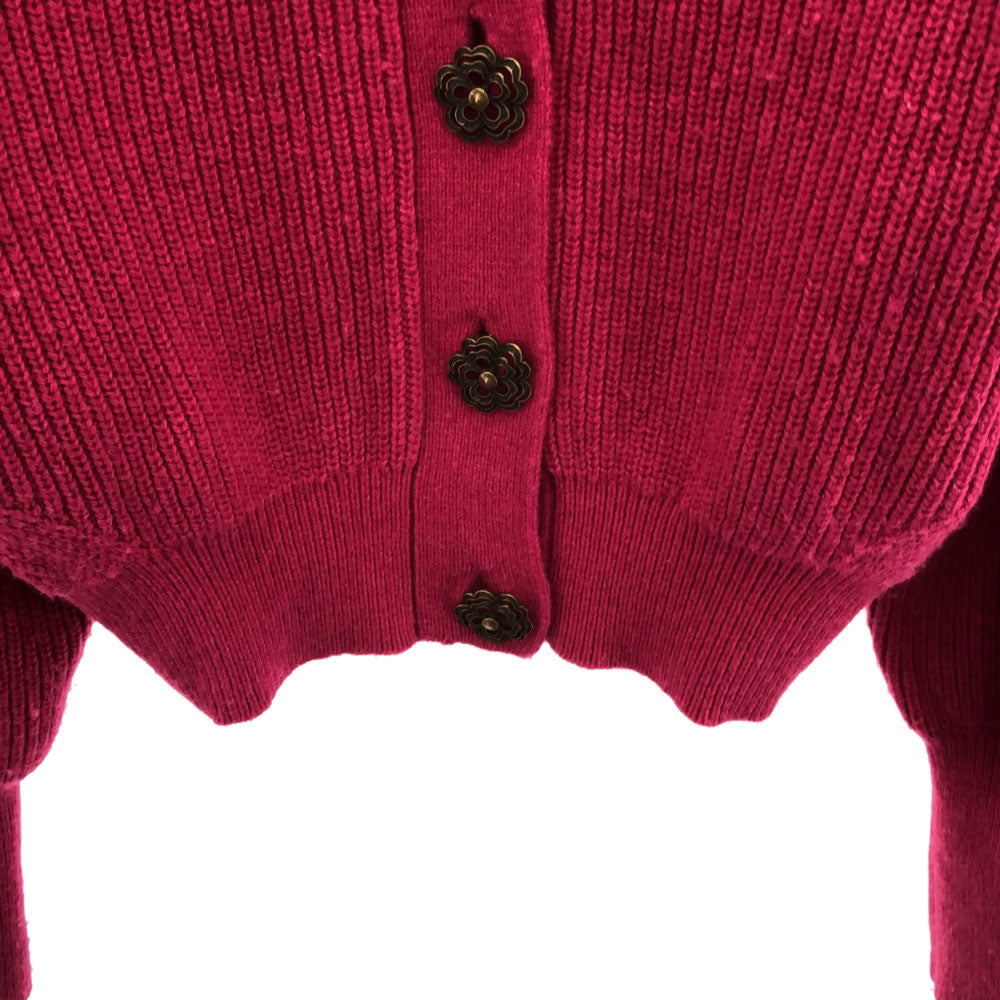 リリーブラウン ウールブレンド 長袖 Vネック ニットカーディガン F ピンク Lily Brown LWND214116 レディース