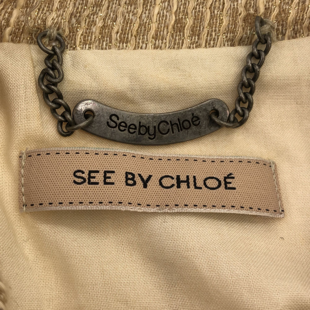SEE BY CHLOE シーバイクロエ リネンブレンド ジャケット ベージュ系 レディース