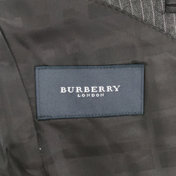 バーバリーロンドン 日本製 三陽商会 ストライプ テーラードジャケット グレー系 BURBERRY LONDON メンズ