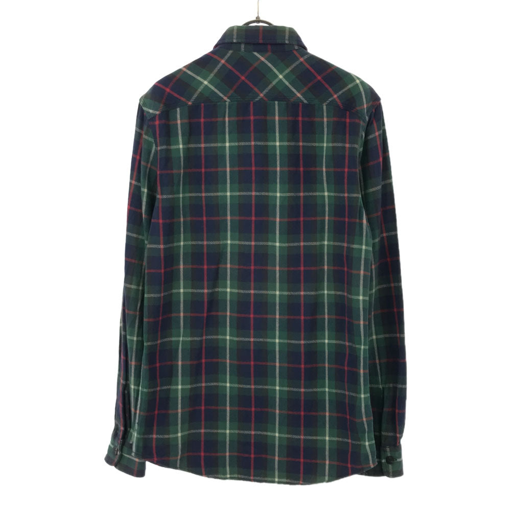 RRL ダブルアールエル 一ツ星 チェック 長袖 シャツ XS グリーン系 ラルフローレン RALPH LAUREN メンズ