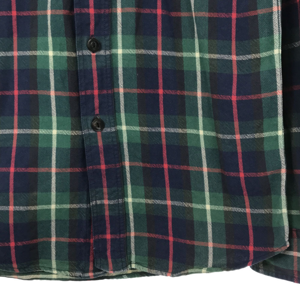 RRL ダブルアールエル 一ツ星 チェック 長袖 シャツ XS グリーン系 ラルフローレン RALPH LAUREN メンズ