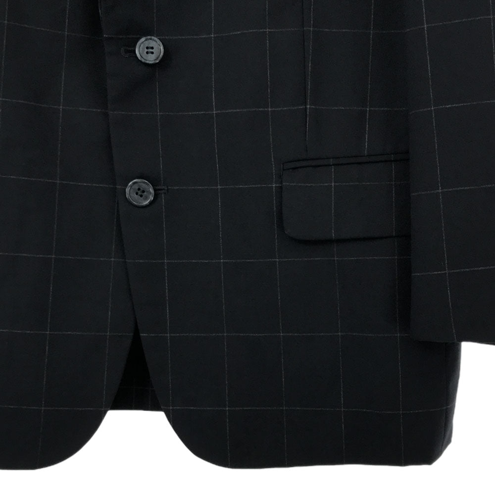 Paul Smith LONDON ポールスミスロンドン 格子柄 テーラードジャケット 90A4 ブラック メンズ