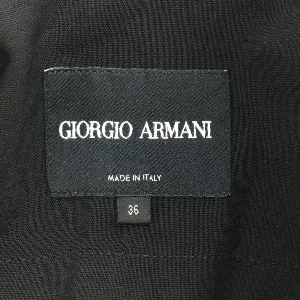 ジョルジオアルマーニ イタリア製 テーラードジャケット 36 ブラック GIORGIO ARMANI レディース